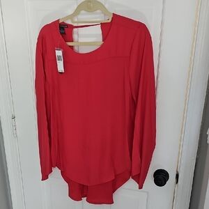 Chelsea & Theodore Vibrant Red Blouse